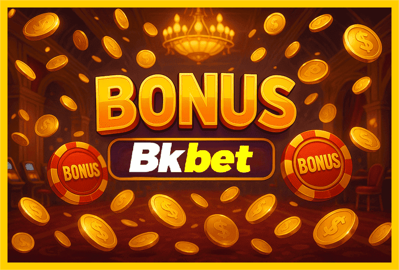 Imagem promovendo bônus BKBET com recompensas imperdíveis.